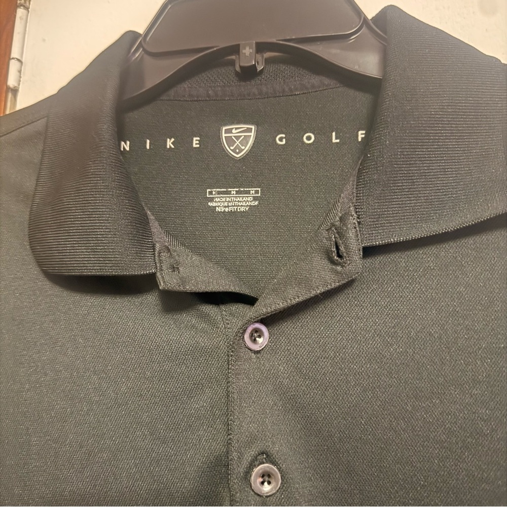 Nike Black Long-Sleeve Polo Shirt - Picture 3 of 5